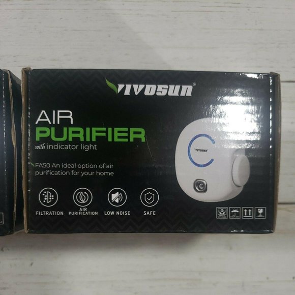 VIVOSUN 2-Pack Plug-in Mini Ionic Air Purifier - Picture 2 of 5
